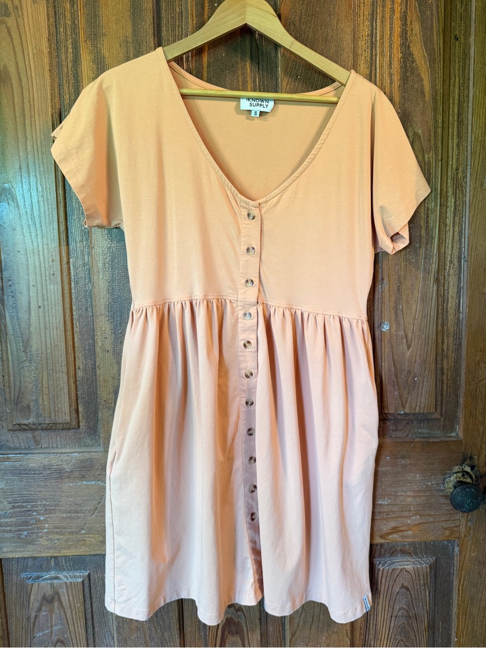 Known Supply peach Josie Dress size small
